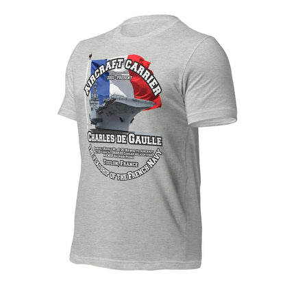 CHARLES DE GAULLE Aircraft carrier t-shirt