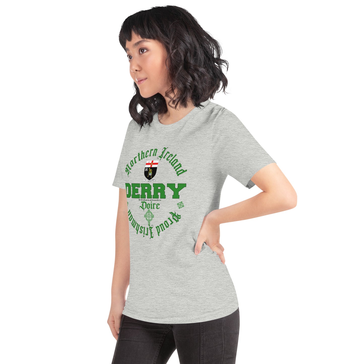 DERRY city tee,DERRY t-shirt, DERRY Ireland tee,DERRY - Northern Ireland t-shirt, Comancha Graphics,