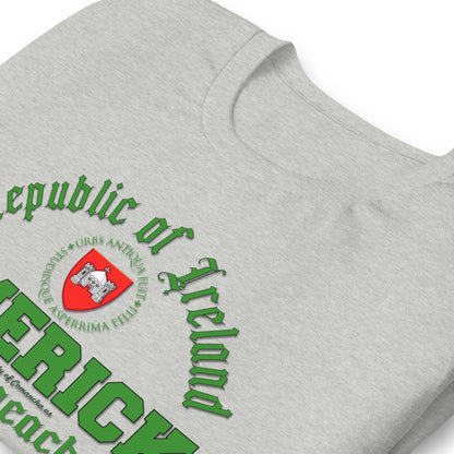 LIMERICK tee, LIMERICK t-shirt, LIMERICK Ireland Tee, LIMERICK gift tee,LIMERICK Republic of Ireland t-shirt, Comancha Graphics,