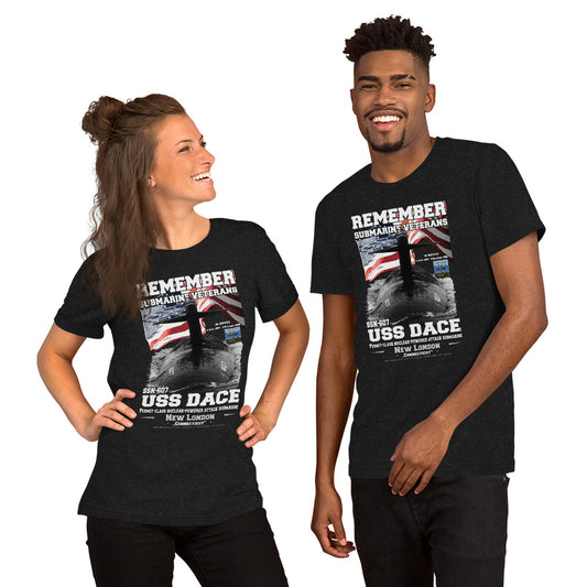 USS DACE SSN-607 t-shirt,Submarine Veterans Unisex t-shirt, Comancha Store,