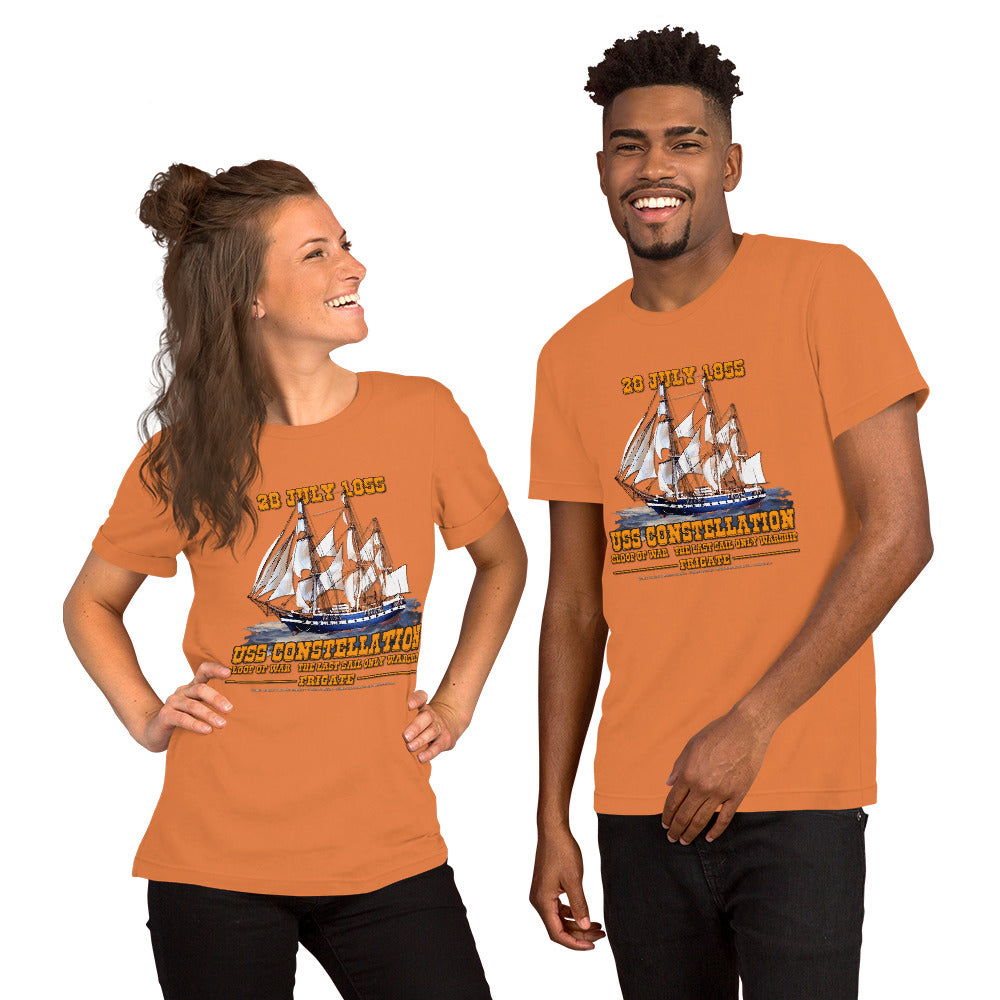 USS CONSTELLATION Frigate Unisex t-shirt, Comancha Navy T-shirts,