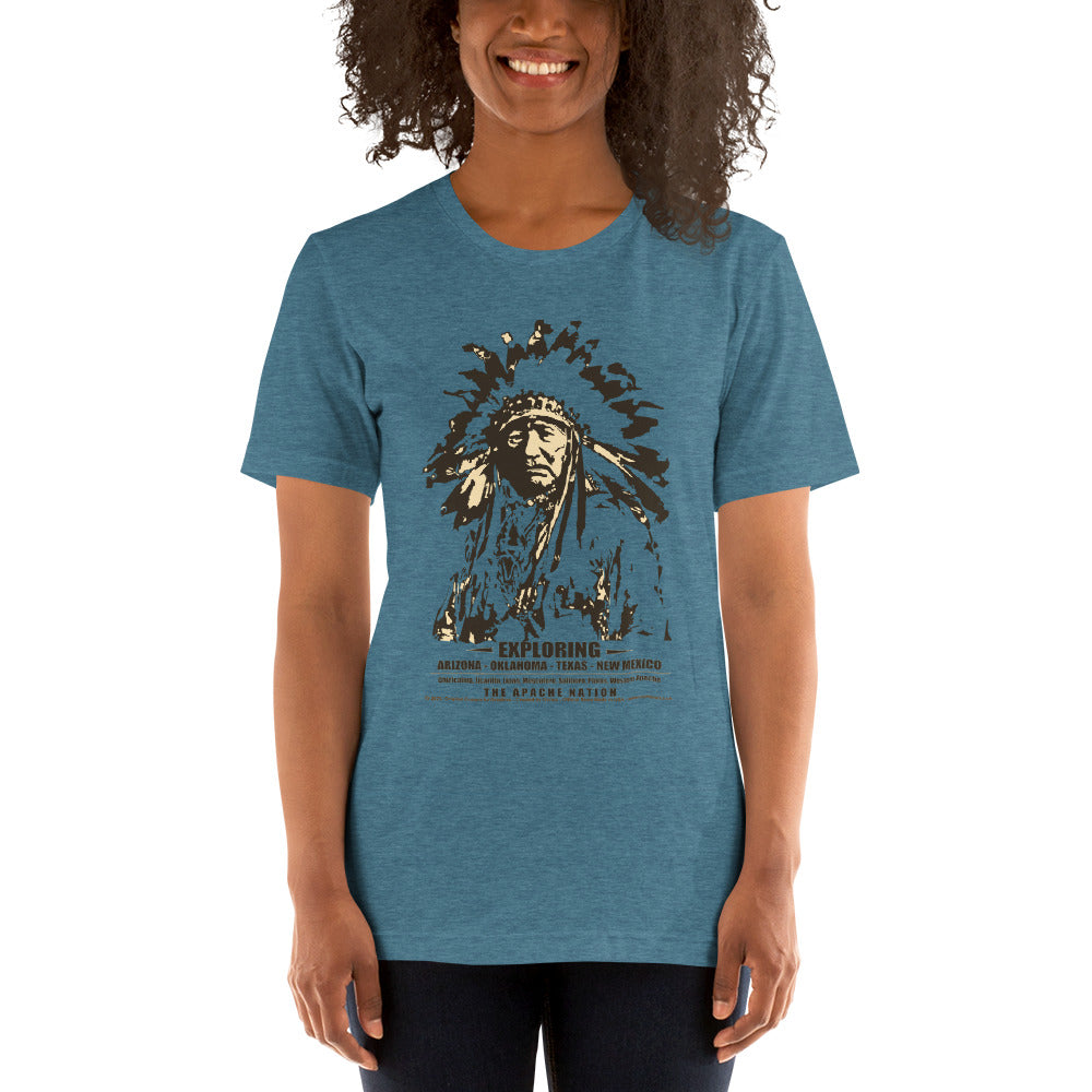 T-shirts with native Indians, T-shirts with Indian tribes, Comancha T-shirts,