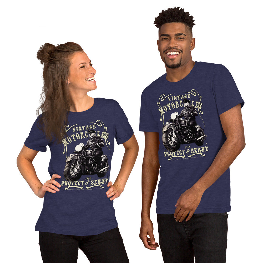 Vintage Police Motorcycle 1942 t-shirt