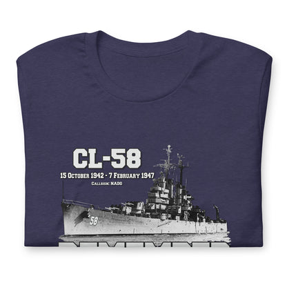 USS DENVER CL-58 tee, Light Cruiser Veterans Unisex t-shirt, Comancha.us t-shirts,