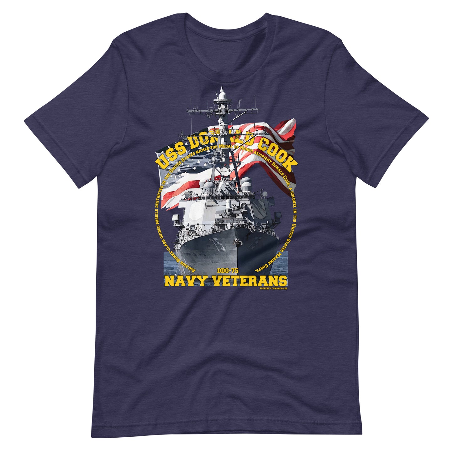 USS Donald Cook DDG-75 t-shirt