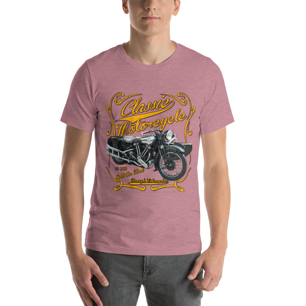 Vintage Motorcycle - Brough Superior SS100 unisex Tee, Comancha,