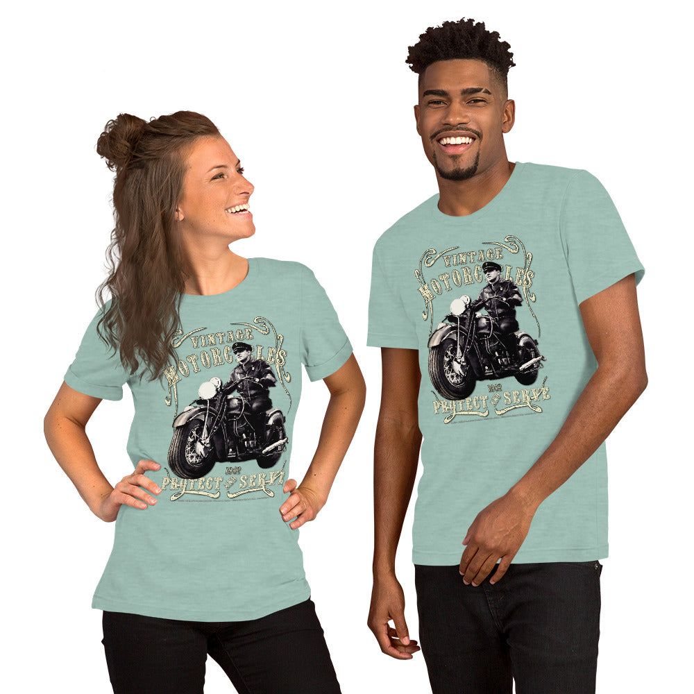 Vintage Police Motorcycle 1942 t-shirt