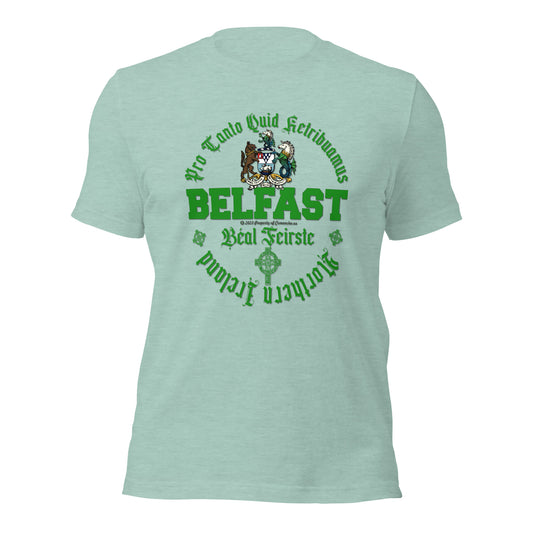 BELFAST tee, BELFAST T-shirt, BELFAST ireland tee,BELFAST Northern Ireland t-shirt, Comancha Graphics,