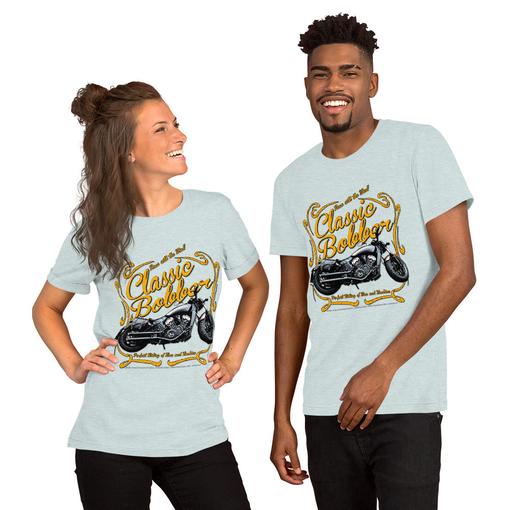 Classic American Bobber Motorcycle unisex Tee