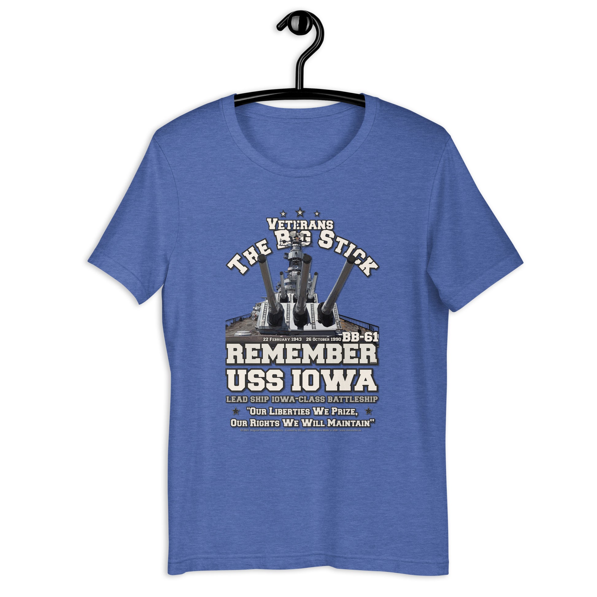 USS IOWA T-Shirt, USS IOWA BB-61 t-shirt, Battleship Veterans T-Shirt, US NAVY SHIPS Tees, US NAVY Veterans T-Shirt, USS IOWA BB-61 Battleship Veterans Classic T-Shirt, Comancha T-Shirt,