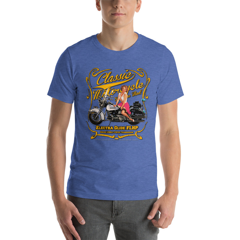 Vintage Police Highway Electra Glide Motorcycle t-shirt