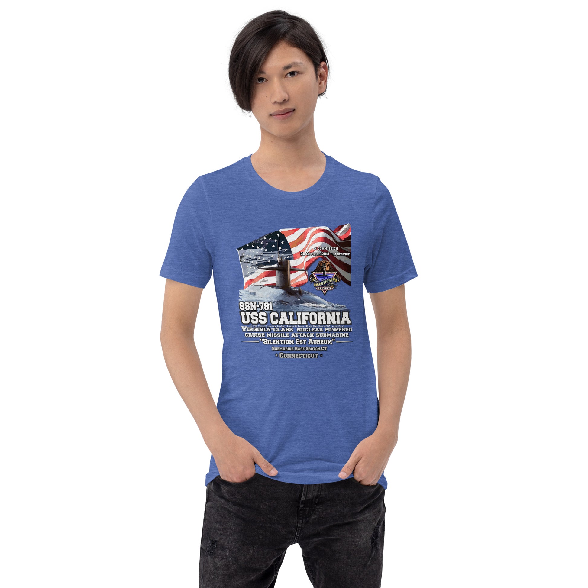 USS CALIFORNIA t-shirt,USS CALIFORNIA SSN-781 t-shirt,Submarine Veterans Tee, Navy Tees,