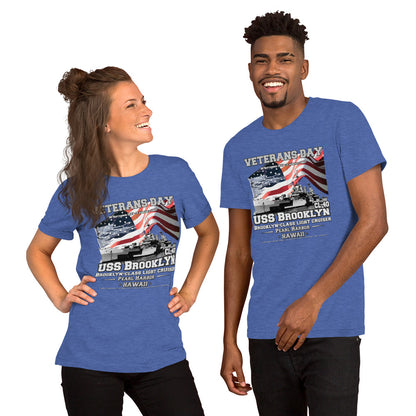 USS BROOKLYN t-shirt,USS BROOKLYN CL-40 t-shirt, Light Cruiser Veterans Unisex t-shirt, Navy Veterans T-shirts,