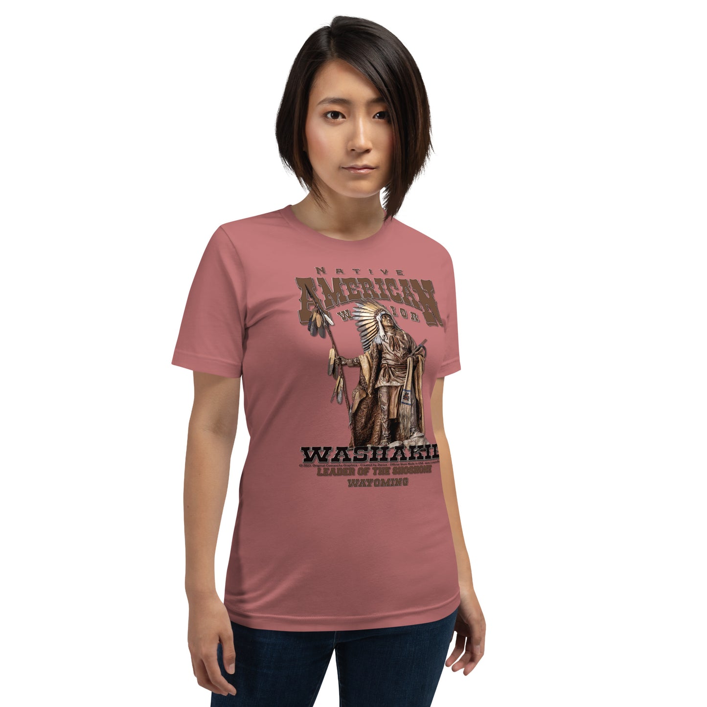 WASHAKIE SHOSHONE WARRIOR Unisex t-shirt, SHOSHONE WARRIOR t-shirt, Comancha