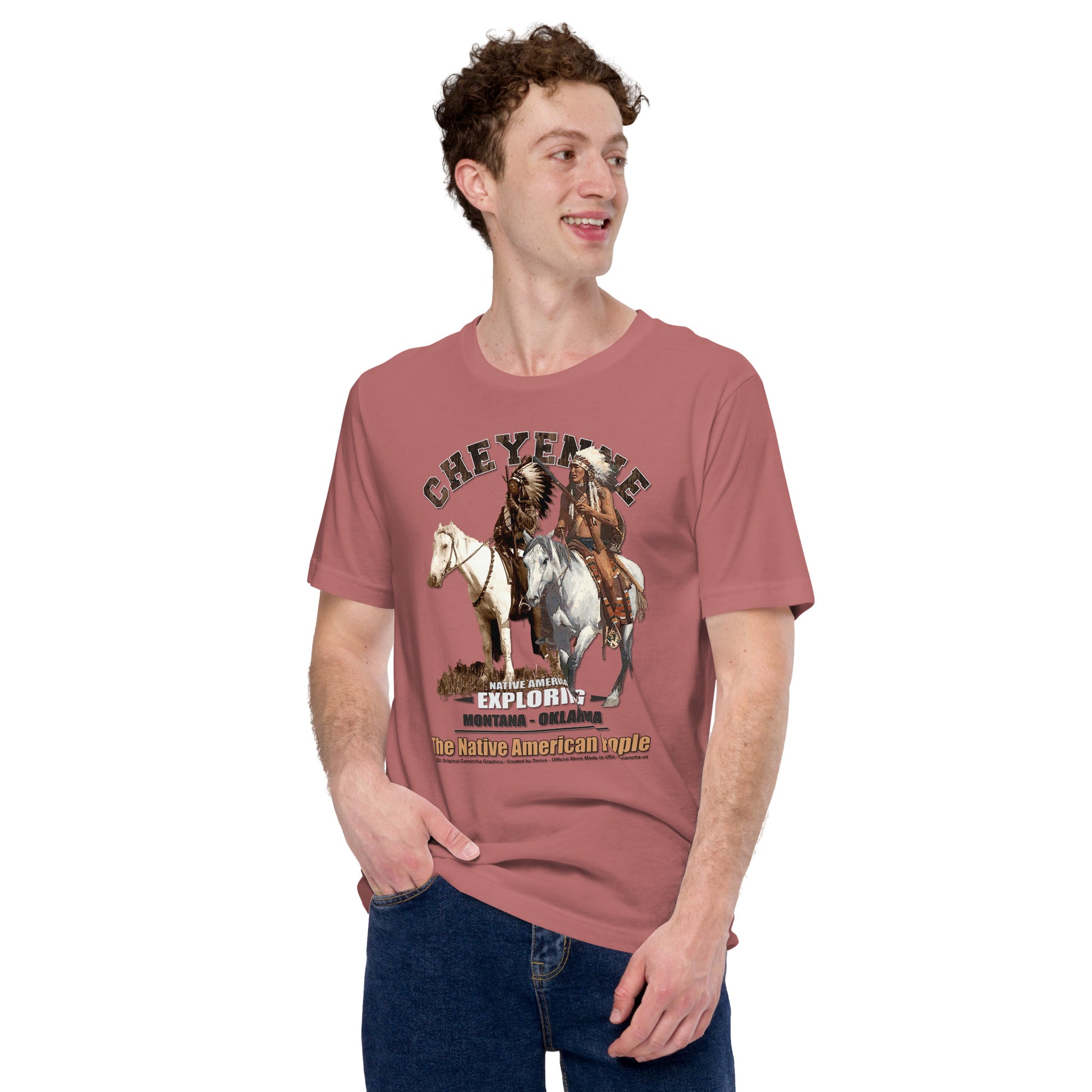 T-shirts with native Indians, T-shirts with Indian tribes, Comancha T-shirts,