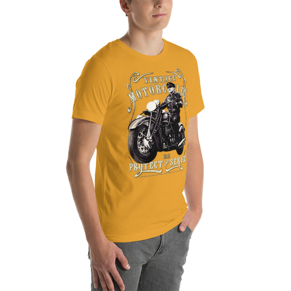 Vintage Police Motorcycle 1942 t-shirt