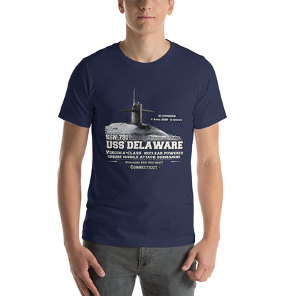 USS DELWARE SSN-791 Submarine Veterans Unisex t-shirt Comancha.us,