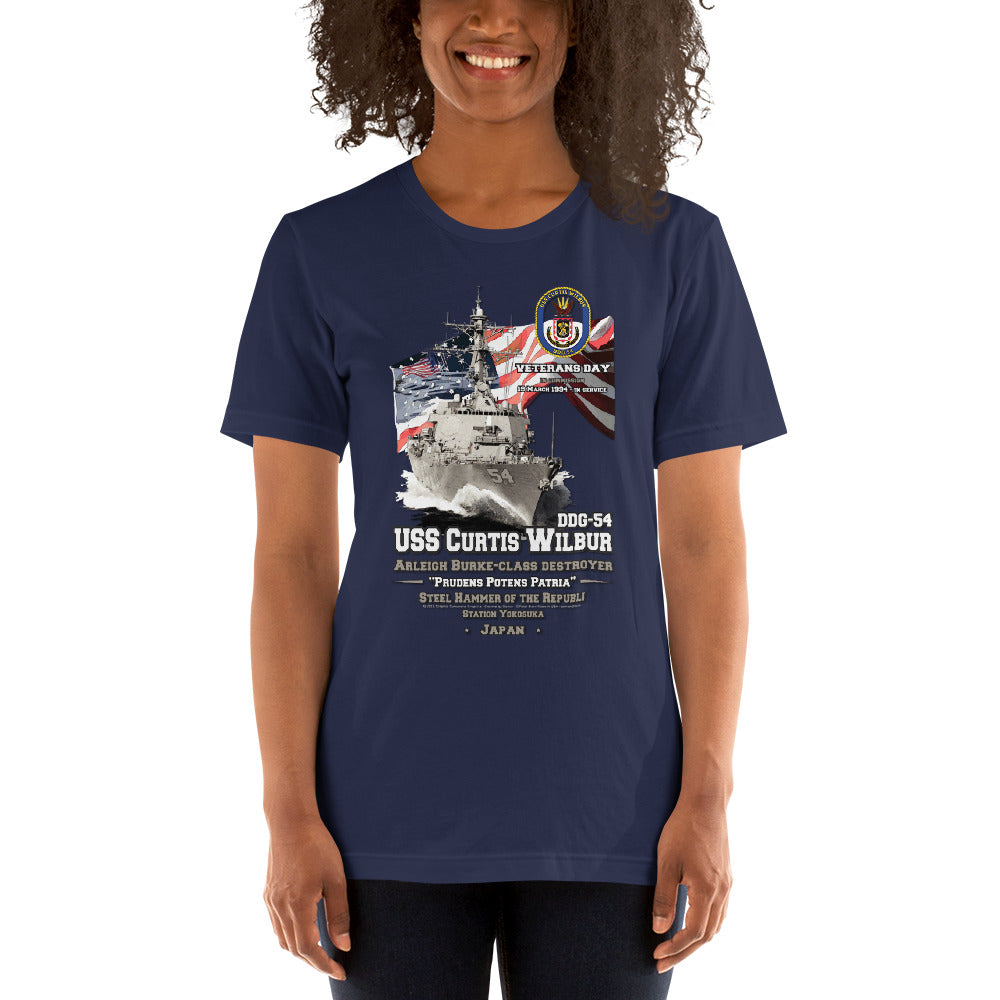 USS CURTIS WILBUR DDG-54 t-shirt,  Destroyer Veterans Unisex t-shirt, Comancha Navy T-Shirts Store,