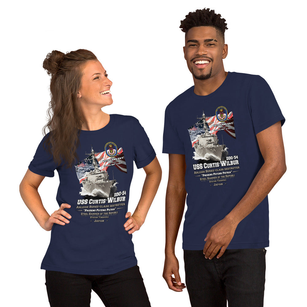 USS CURTIS WILBUR DDG-54 t-shirt,  Destroyer Veterans Unisex t-shirt, Comancha Navy T-Shirts Store,