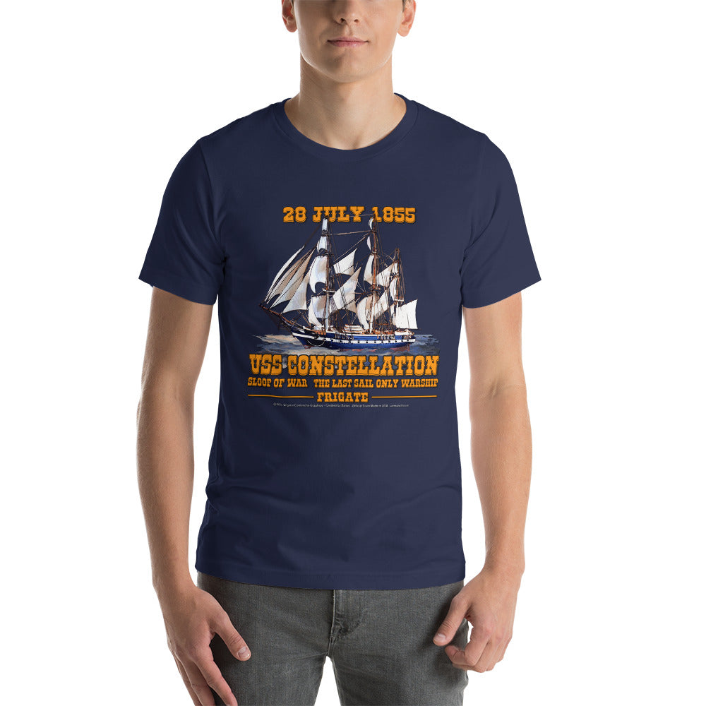 USS CONSTELLATION Frigate Unisex t-shirt, Comancha Navy T-shirts,