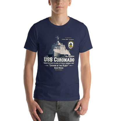 USS CORONADO LCS-4 Littoral Combat Ship Unisex t-shirt, Comancha Navy T-shirt,