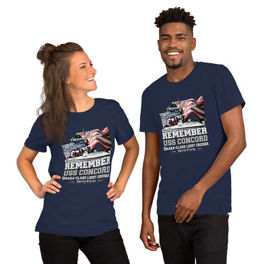 USS CONCORD t-shirt,USS CONCORD CL-10 t-shirt, US Light Cruiser Veterans T-Shirt, Comancha T-shirt,