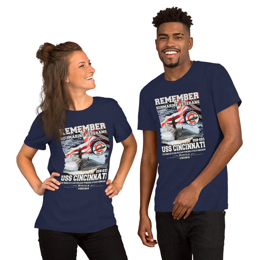 USS CINCINNATI SSN-693 T-shirt, USS CINCINNATI T-shirt, USS SSN-693 Submarine Veterans T-shirts, Comancha T-shirts,