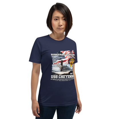 USS CHEYENNE tee,USS CHEYENNE SSN-773 tee, US Submarine Veterans T-shirts, Comancha Submarine T-shirt,