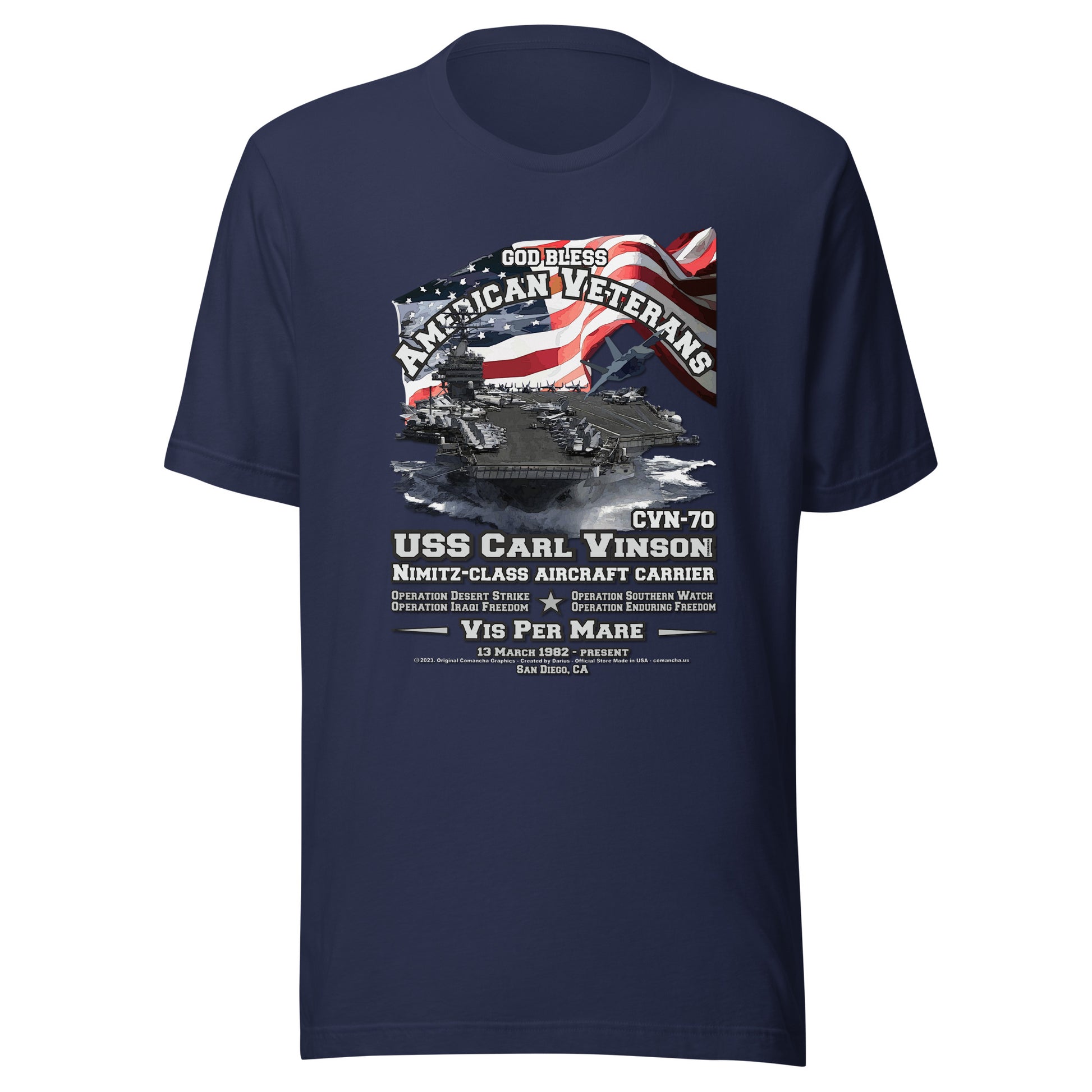 USS CARL VINSTON CVN-70 t-shirt, USS CARL VINSTON t-shirt,Aircraft Carrier Destroyer Veterans Tee, Navy T-shirt, T-shirt Online Shop,