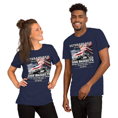 USS BROOKLYN t-shirt,USS BROOKLYN CL-40 t-shirt, Light Cruiser Veterans Unisex t-shirt, Navy Veterans T-shirts,