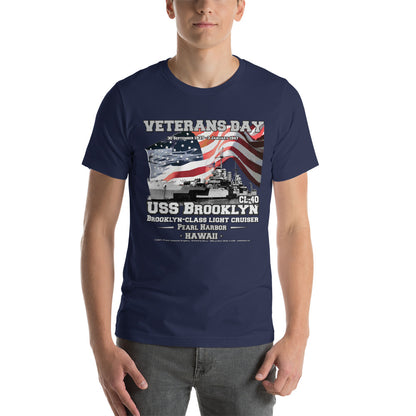 USS BROOKLYN t-shirt,USS BROOKLYN CL-40 t-shirt, Light Cruiser Veterans Unisex t-shirt, Navy Veterans T-shirts,