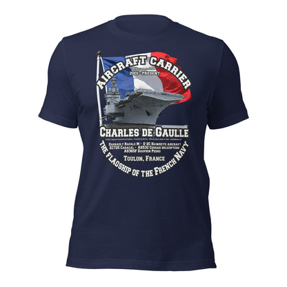 CHARLES DE GAULLE Aircraft carrier t-shirt