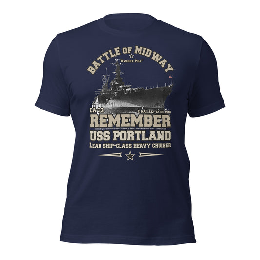 USS PORTLAND t-shirt, US Navy veterans T-shirt, US Navy Cruiser T-shirt, USS PORTLAND CA-33 T-shirt, Comancha,Tees,