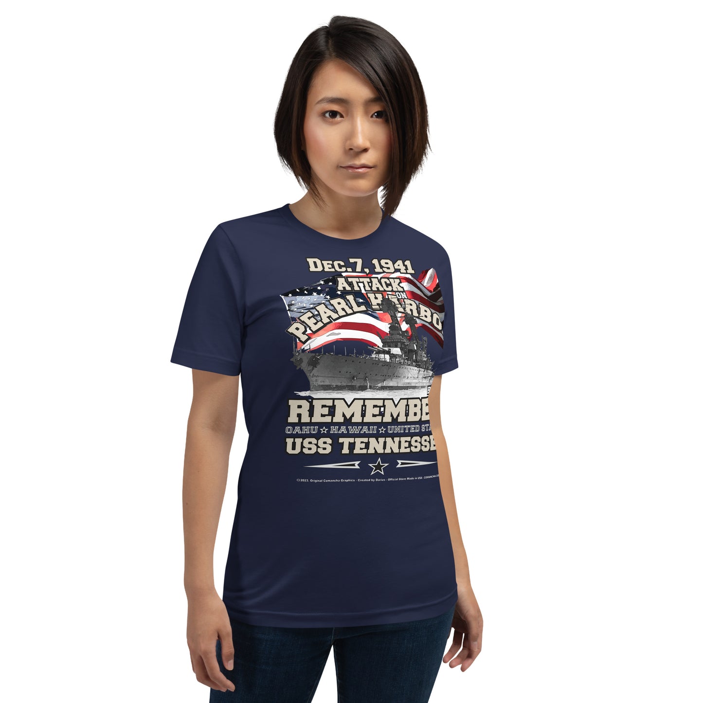 USS TEENESSEE t-shirt, US Navy Battleship T-shirt, USS TEENESSEE Battleship T-shirt, Pearl harbor t-shirt,comancha,