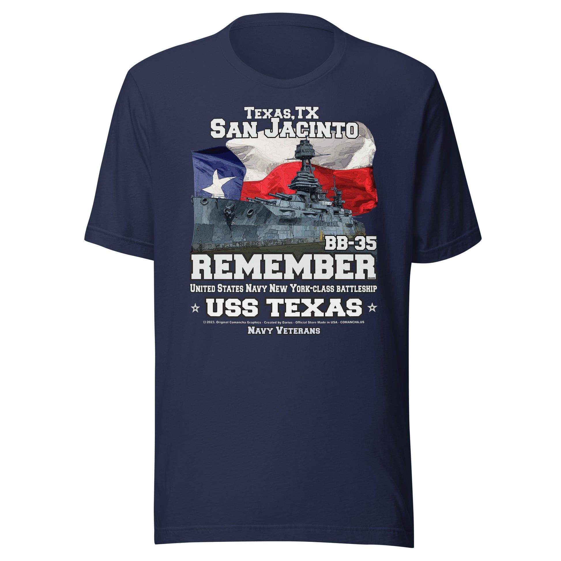 USS TEXAS t-shirt, USS TEXAS veterans tee, USS TEXAS BB-35 US Navy Battleship Veterans T-shirt USS TEXAS BB-35 T-shirt, US navy tees, Comancha Graphics,