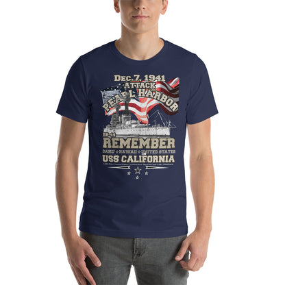 USS CALIFORNIA t-shirt, US Navy Battleship Veterans T-shirt, USS CALIFORNIA BB-44 T-shirt, USS CALIFORNIA pearl harbor tee,USS CALIFORNIA veterans tee,comancha graphics,