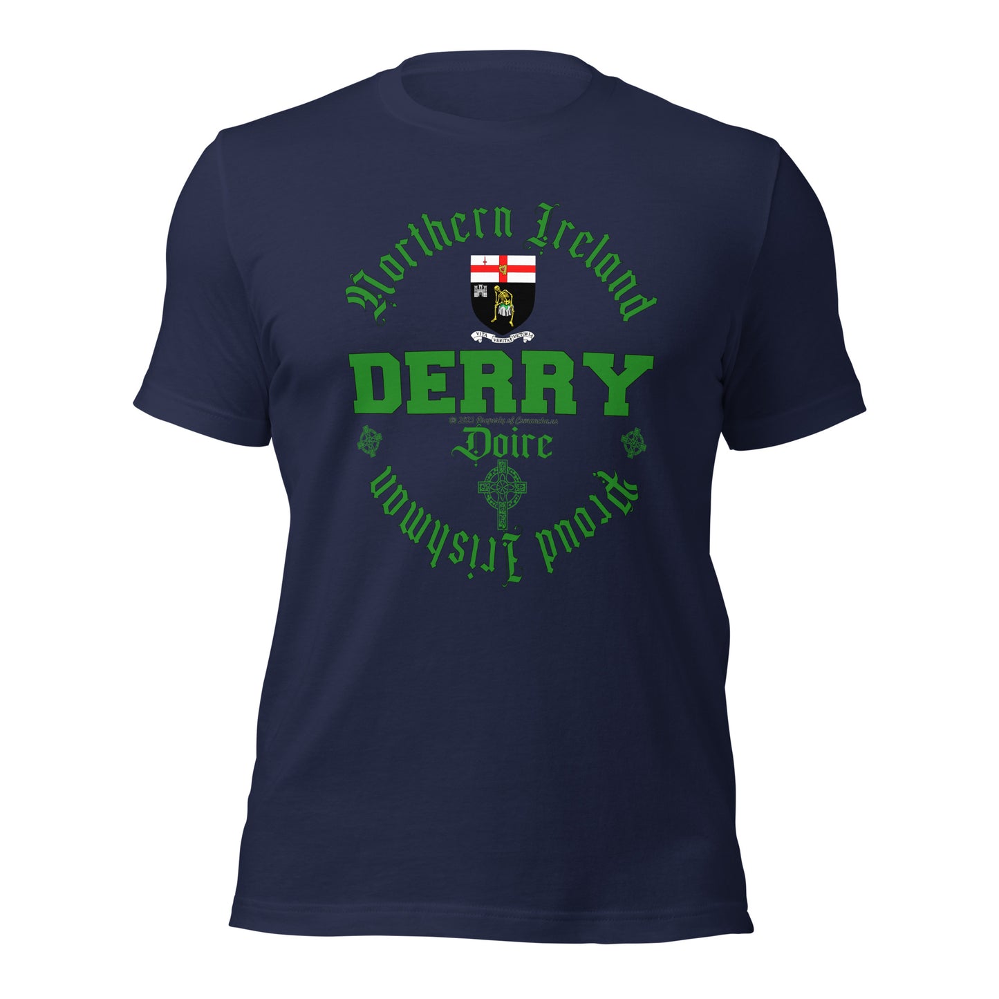 DERRY city tee,DERRY t-shirt, DERRY Ireland tee,DERRY - Northern Ireland t-shirt, Comancha Graphics,