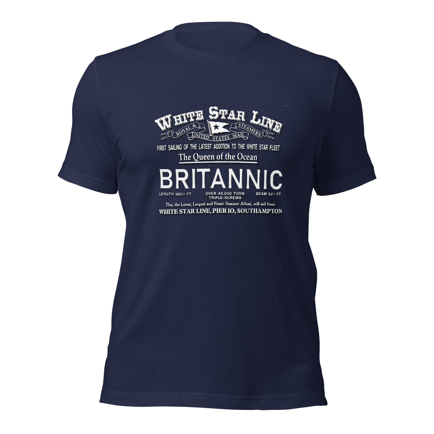 BRITANNIC transatlantic t-shirt - White Star Line t-shirt