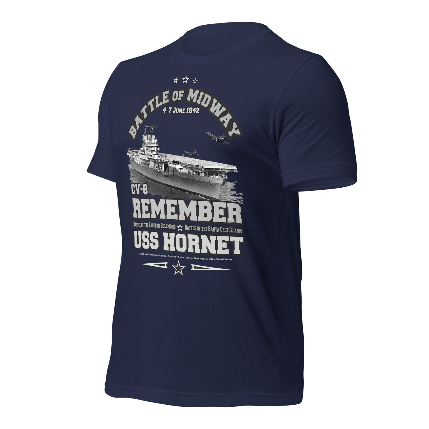 USS HORNET CV-9 t-shirt, USS HORNET navy ship tees,USS HORNET CV-9 Aircraft carrier tee, USS HORNET Tee,comancha t-shirt,