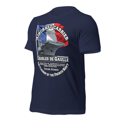 CHARLES DE GAULLE Aircraft carrier t-shirt