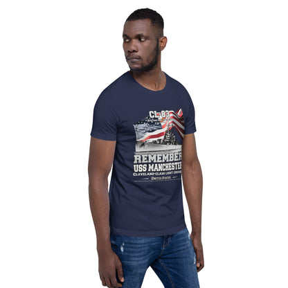 USS MANCHESTER CL-83 Cruiser Veterans Unisex t-shirt, Navy T-shirt uss Manchester,