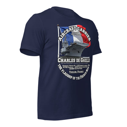 CHARLES DE GAULLE Aircraft carrier t-shirt