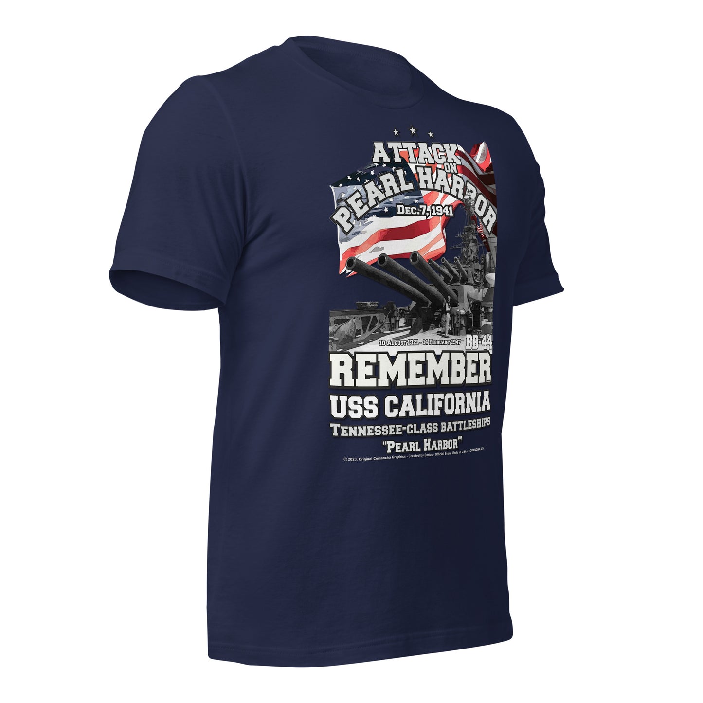 USS CALIFORNIA veterans t-shirt,USS CALIFORNIA BB-44 t-shirt, Peral harbor t-shirt, US navy t-shirt,USS CALIFORNIA BB-44 Battleship US Navy Veterans T-shirt, Comancha T-Shirt Shop,