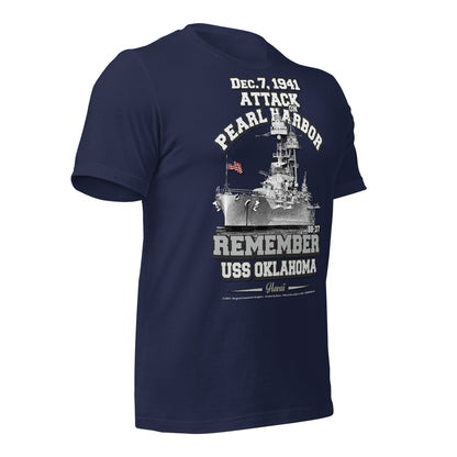 USS OKLAHOMA BB-37 t-shirt, Pearl harbor t-shirt,remember pearl harbor tee,US Navy Battleship T-shirt, USS OKLAHOMA T-shirt,comancha,comancha graphics,tees,