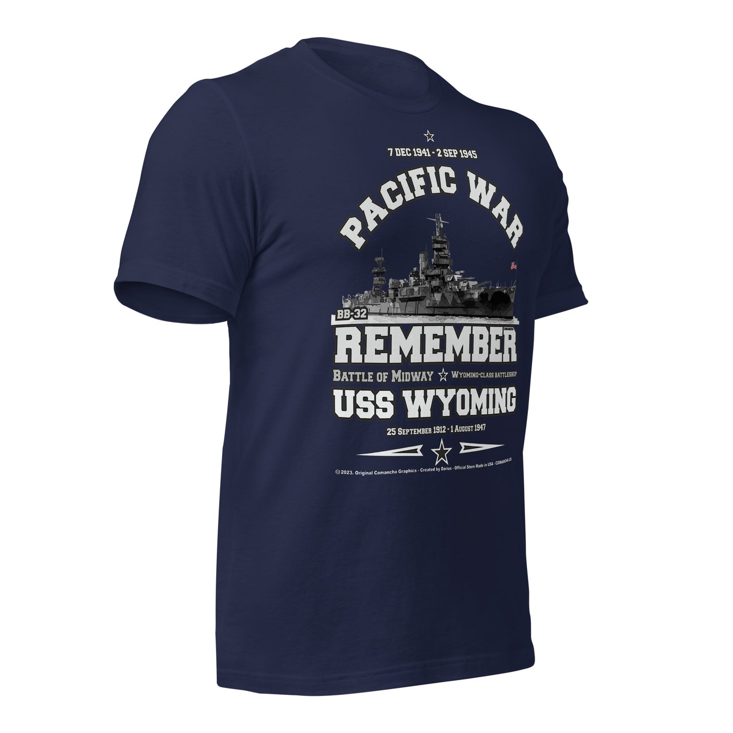 USS WYOMING t-shirt,US Navy Veterans t-shirt,Comancha, US Navy Battleship Veterans T-shirt, USS WYOMING BB-32 T-shirt,