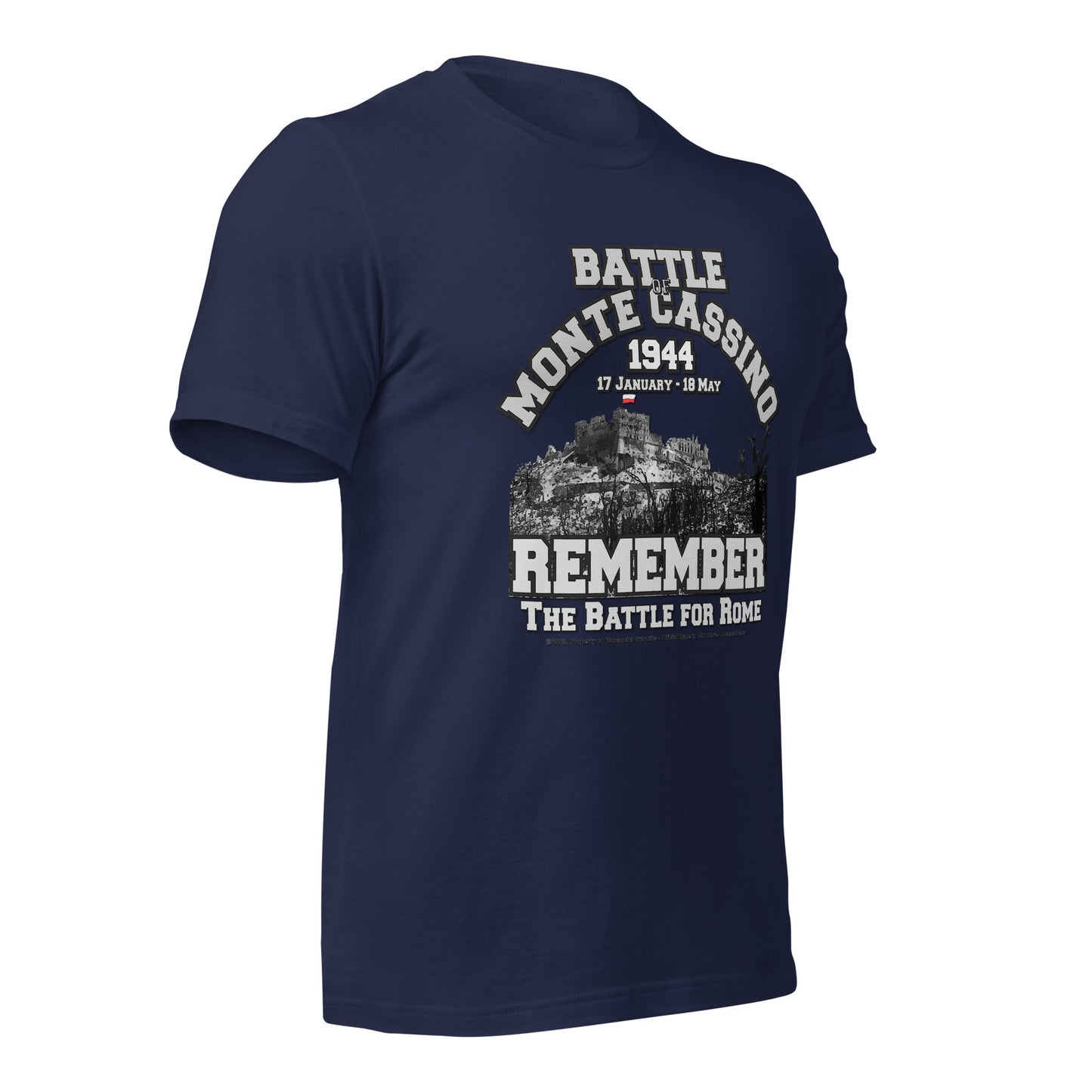 Battle of Monte Cassino T-shirt, Monte Cassino Tee,comancha Graphics tee,