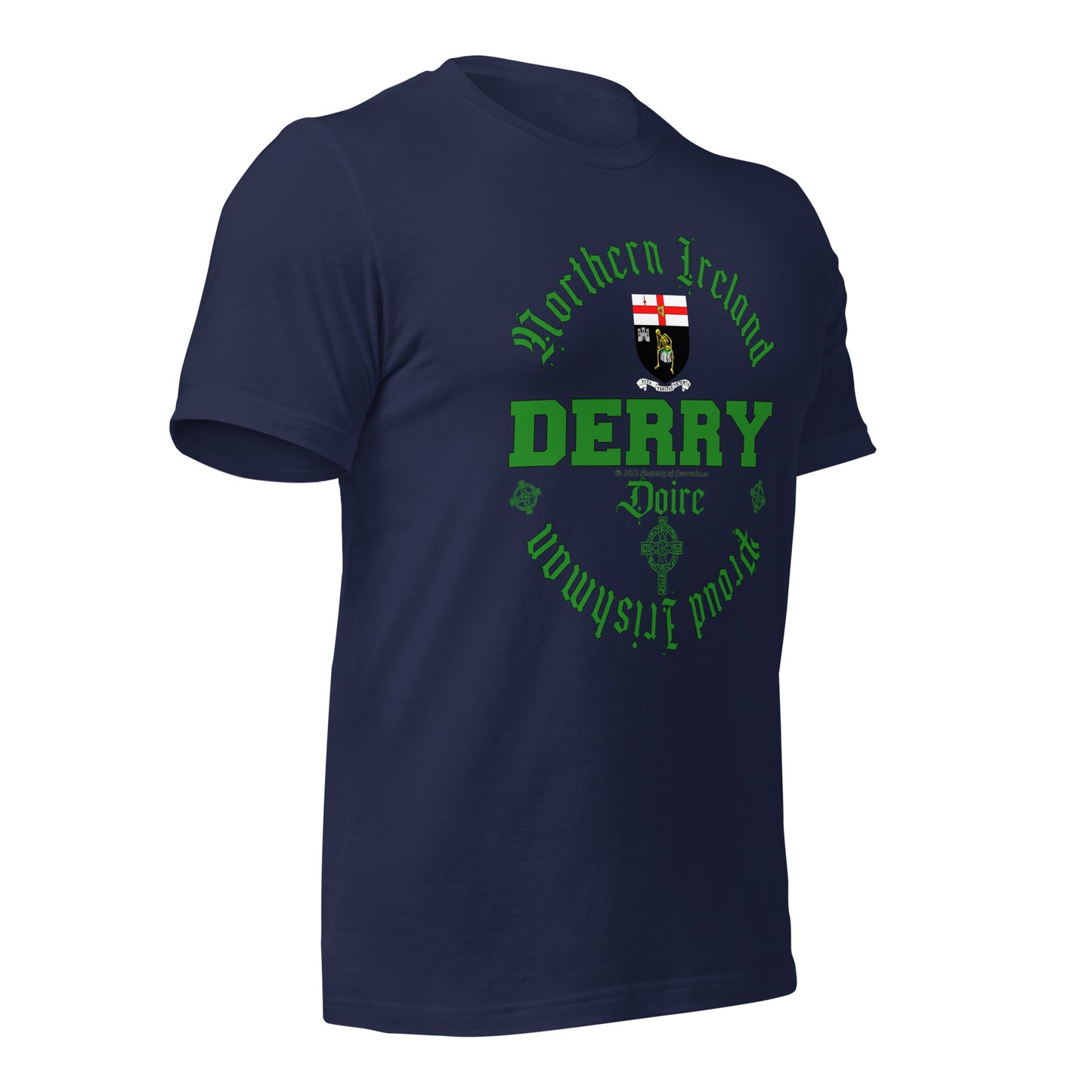 DERRY city tee,DERRY t-shirt, DERRY Ireland tee,DERRY - Northern Ireland t-shirt, Comancha Graphics,