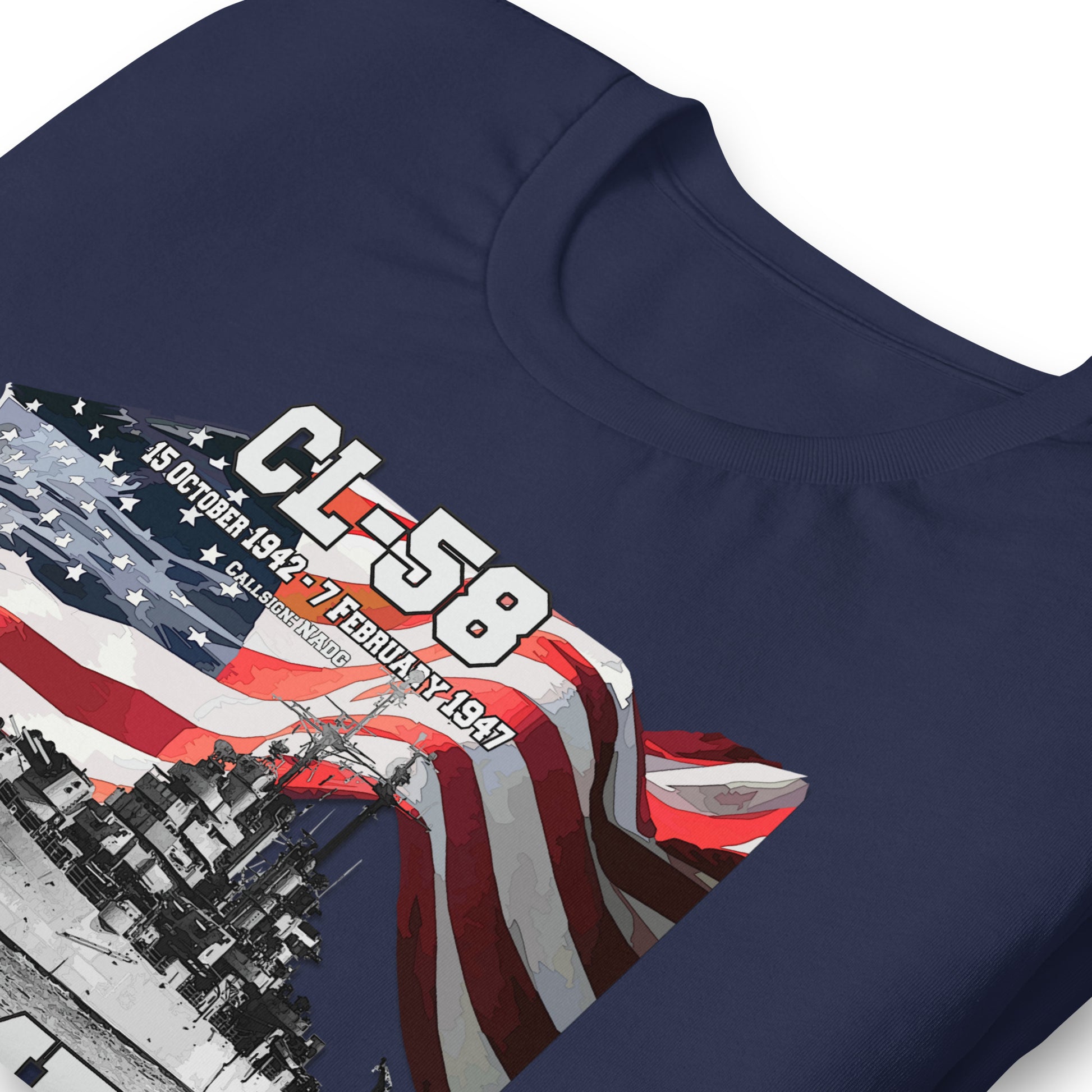 USS DENVER CL-58 tee, Light Cruiser Veterans Unisex t-shirt, Comancha.us t-shirts,