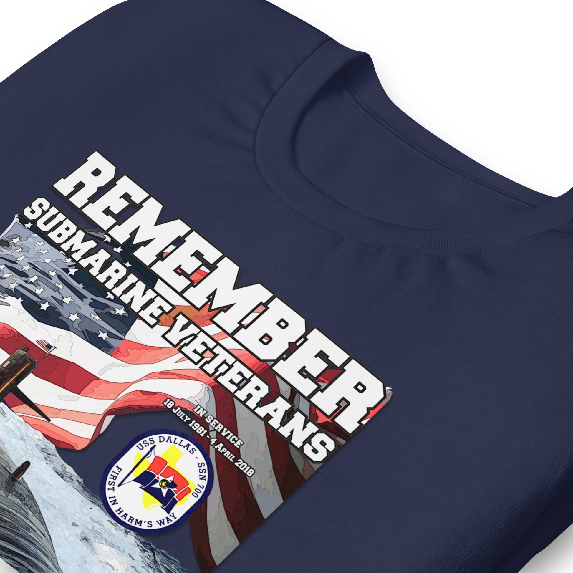 USS DALLAS tee, SSN-700 Submarine Veterans Unisex t-shirt, Comancha Store,