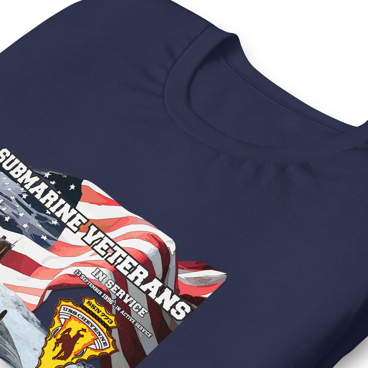 USS CHEYENNE tee,USS CHEYENNE SSN-773 tee, US Submarine Veterans T-shirts, Comancha Submarine T-shirt,